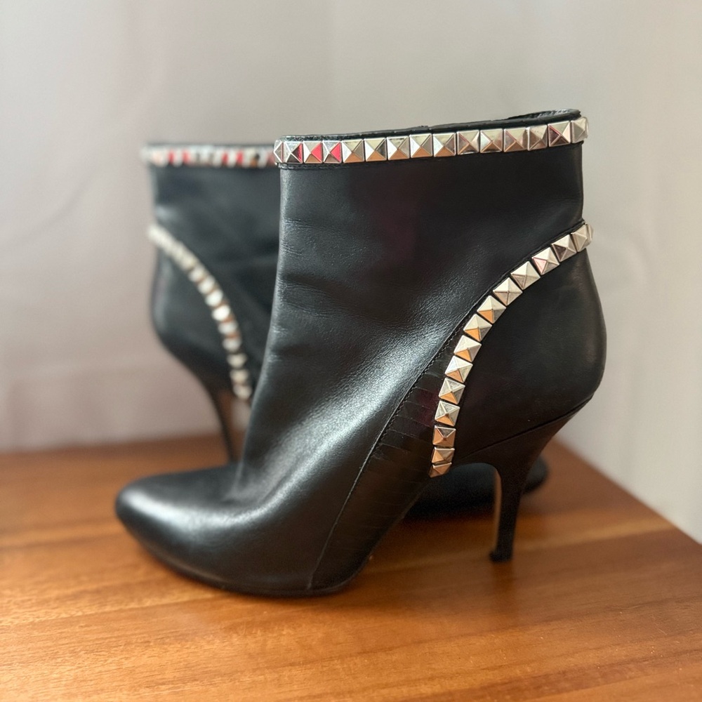 Michael Kors Black Studded Heeled Boots
